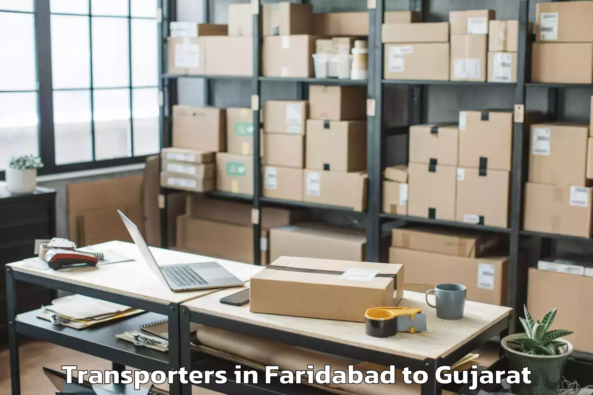 Expert Faridabad to Dantiwada Transporters